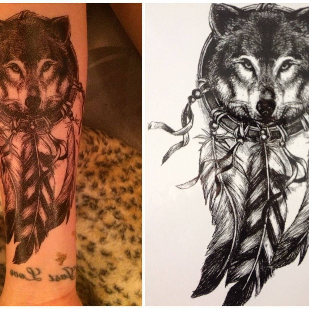 Wolf Tattoo Waterproof - Temporary Tattoo - VikingsBrand