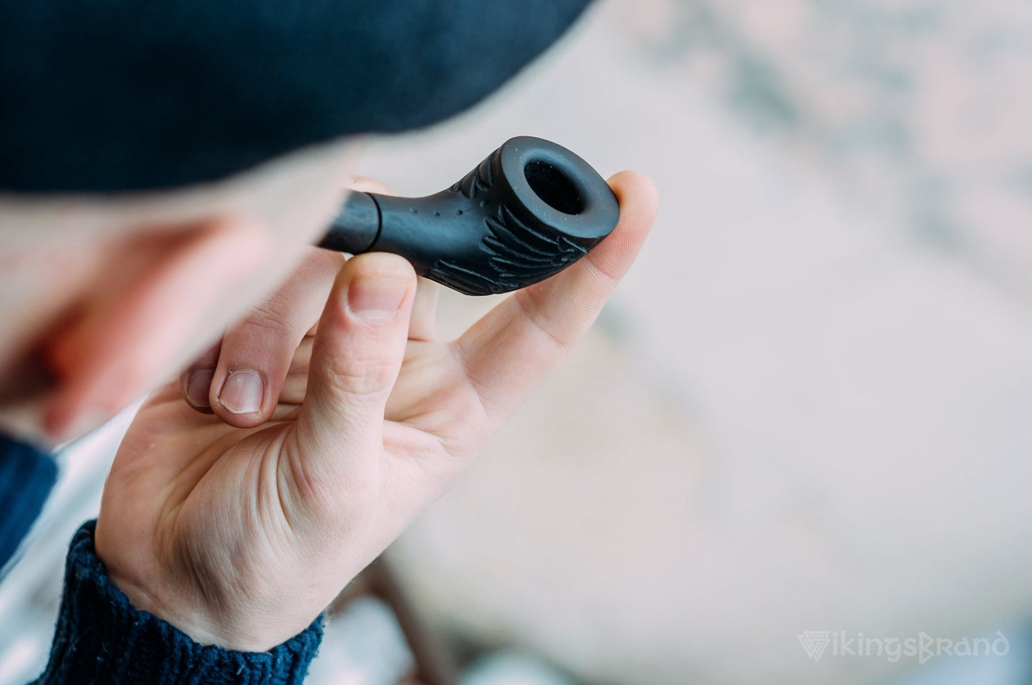 Woodcarved Rave Tobacco Smoking Pipe