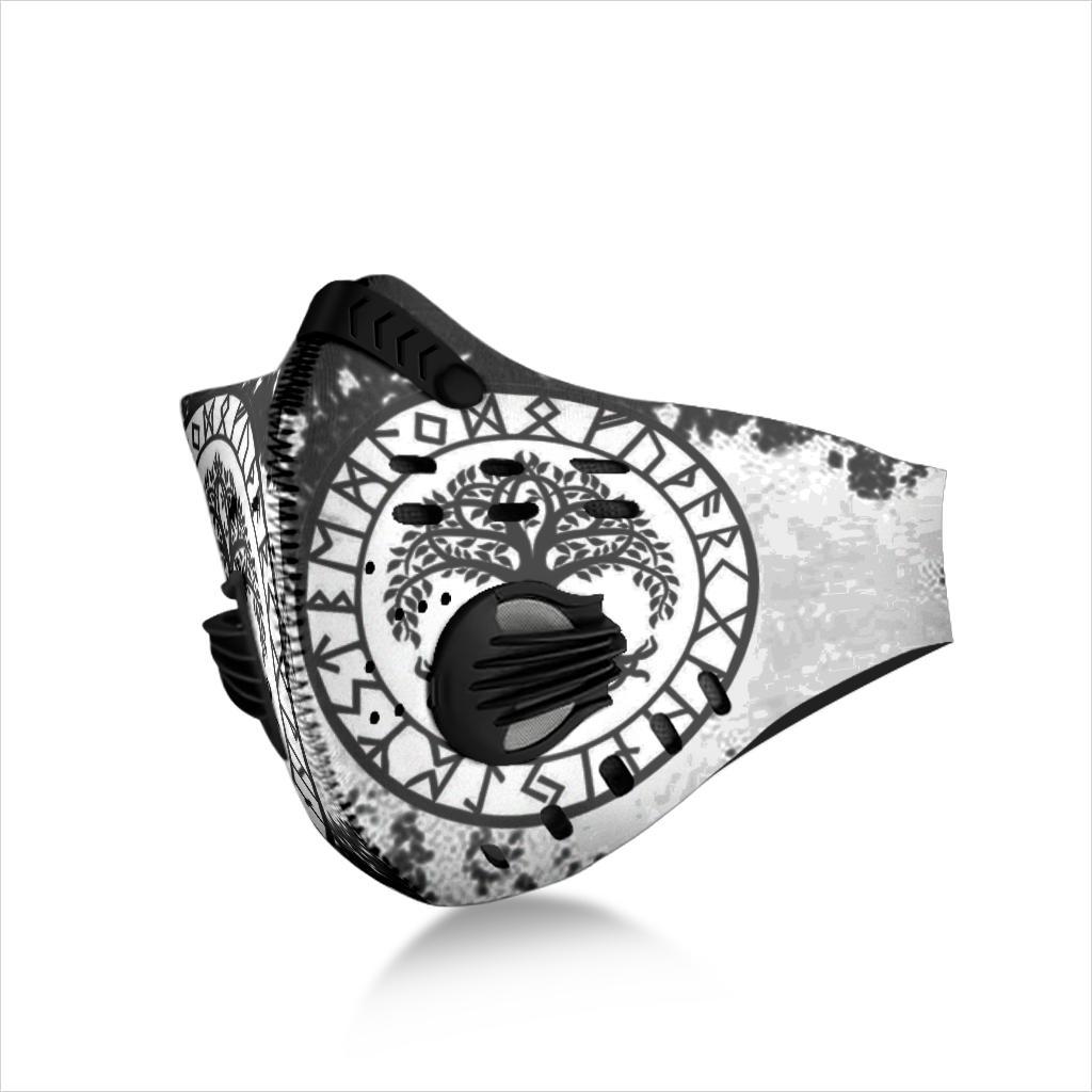 Yggdrasil Premium Face Mask Cover - White
