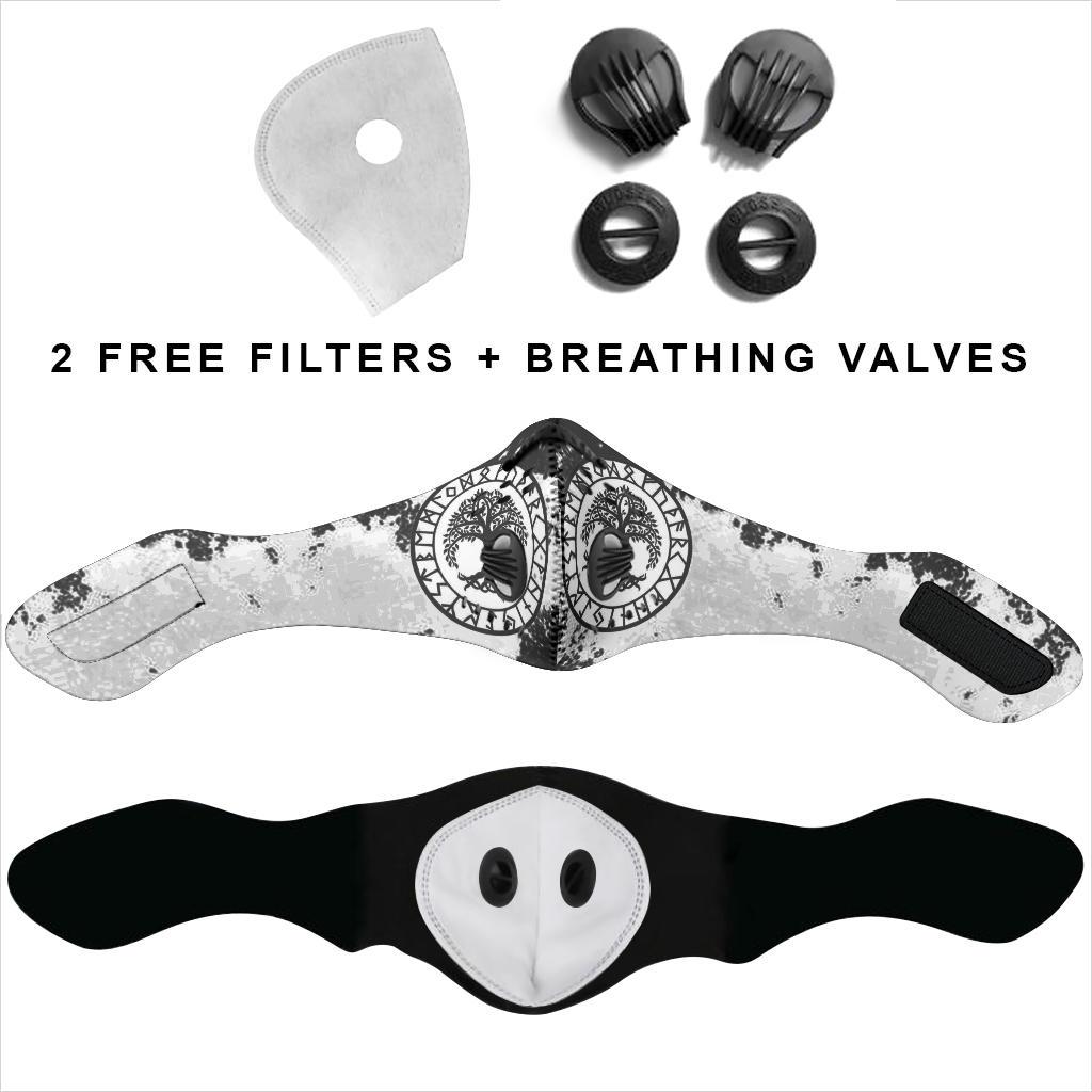 Yggdrasil Premium Face Mask Cover - White