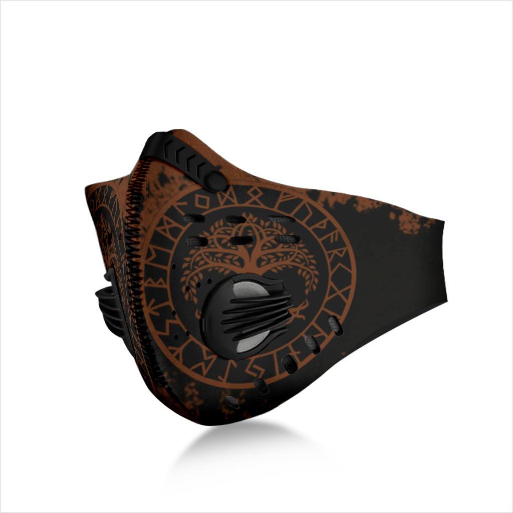 Yggdrasil Premium Face Mask Cover - Brown