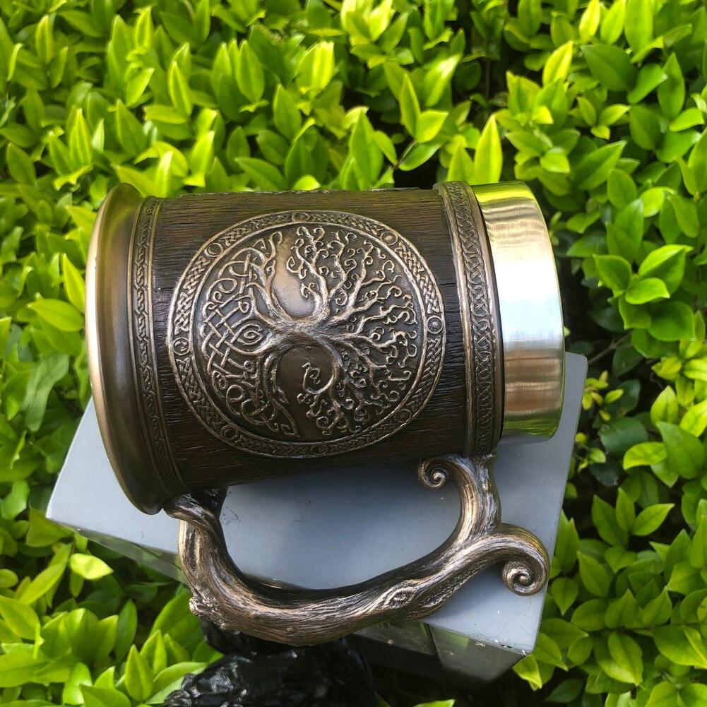 Yggdrasil, Tree of Life 3D Stainless Steel Viking Mug