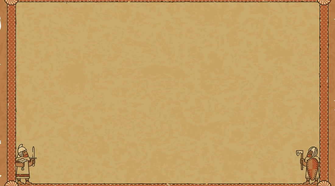Old parchment with Viking motifs