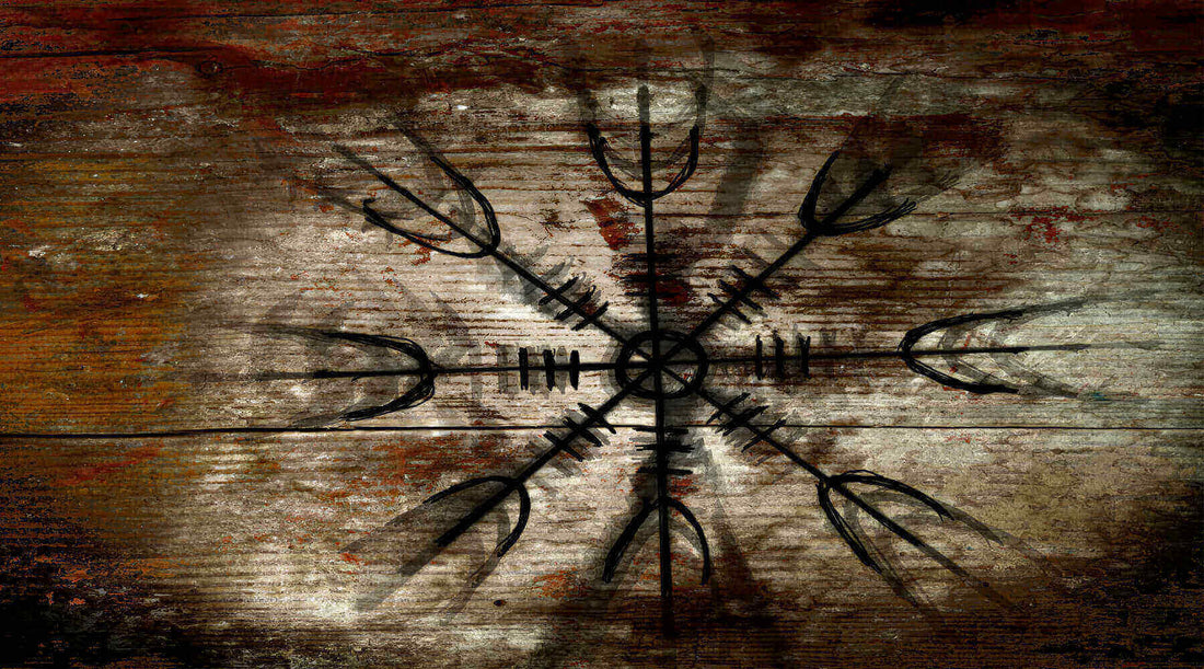 A picture of Vegvisir symbol