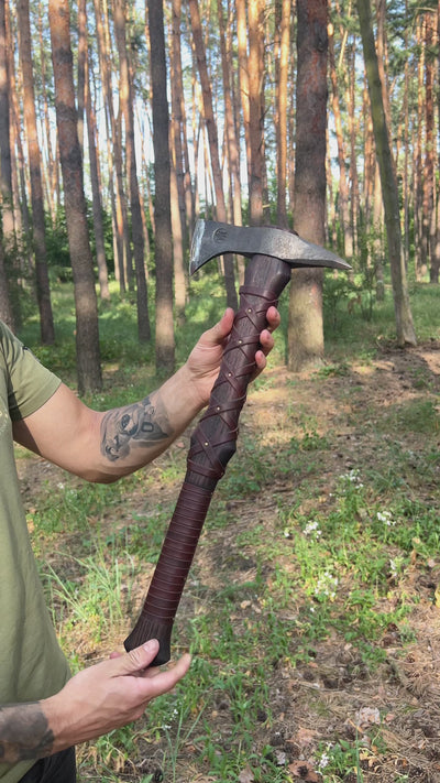 Hand-Forged “Gurons” Spike Tomahawk – Throwing Axe