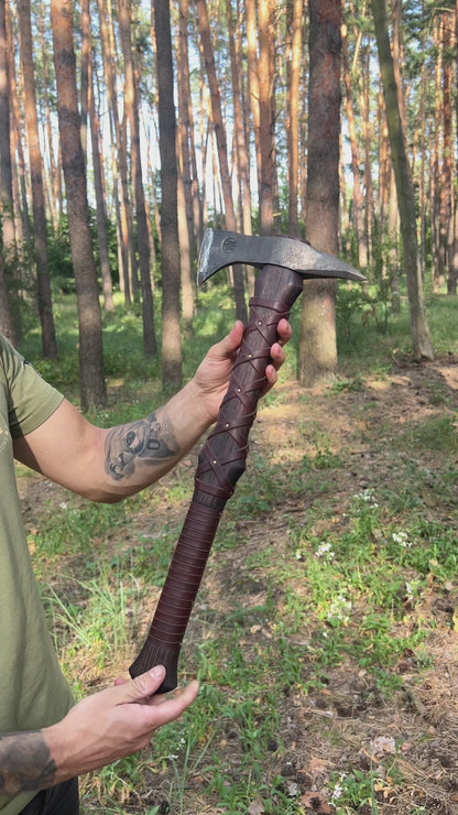 Hand-Forged “Gurons” Spike Tomahawk – Throwing Axe
