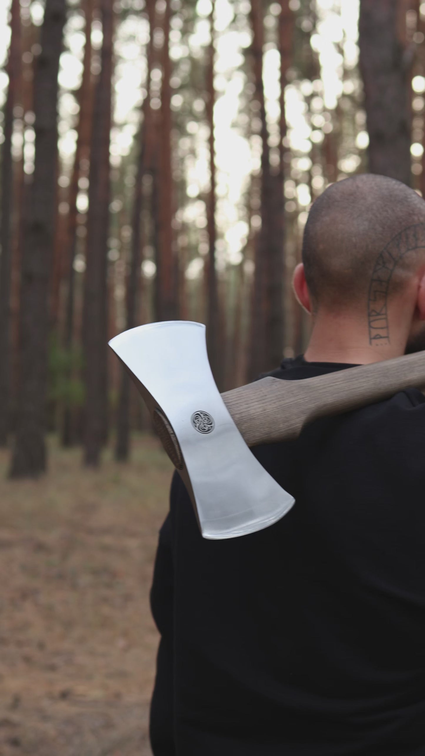 Functional Double Bit Axe “Vargstal” – Hand-Forged Viking Axe