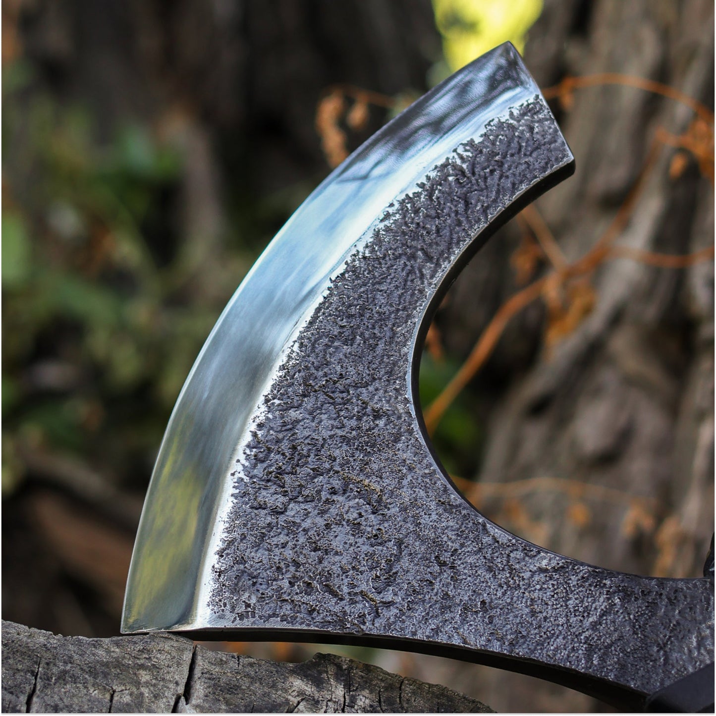 Viking Double-Edged Axe “Havamal” – Hand-Forged Nordic Battle Axe