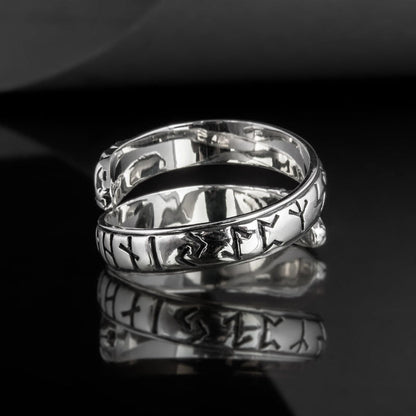 Jörmungandr ring with Elder Futhark runes – view 6