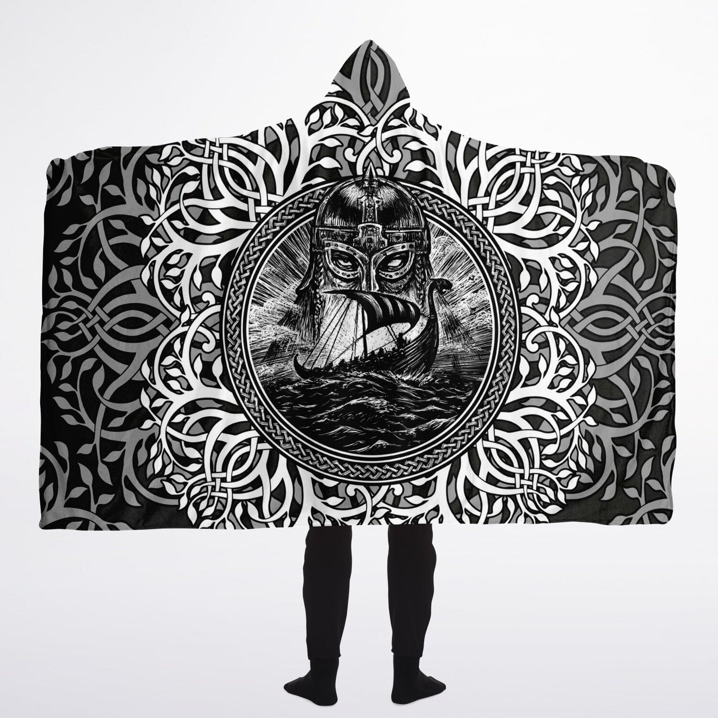 Norsemen & Drakkar Hooded Blanket