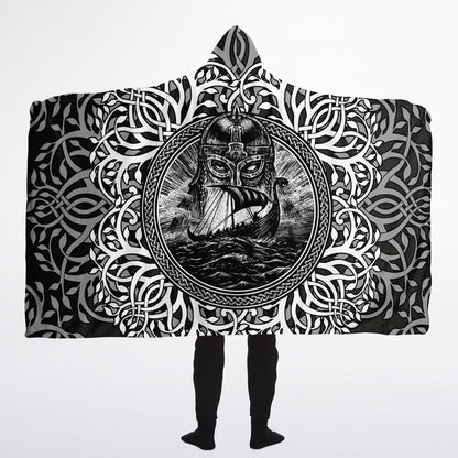 Norsemen & Drakkar Hooded Blanket