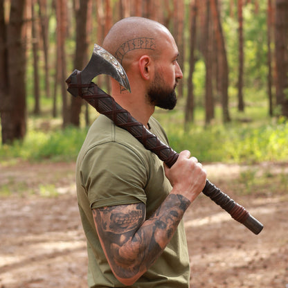 🪓 Viking Axe “Ares” – Nordic Hand-Forged Axe