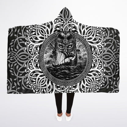 Norsemen & Drakkar Hooded Blanket