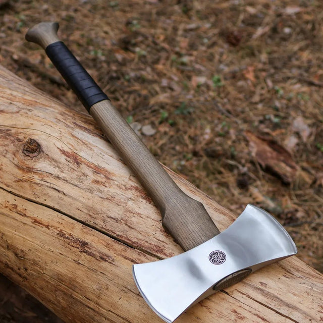 Functional Double Bit axe “Vargstal”, Hand-forged Viking axe