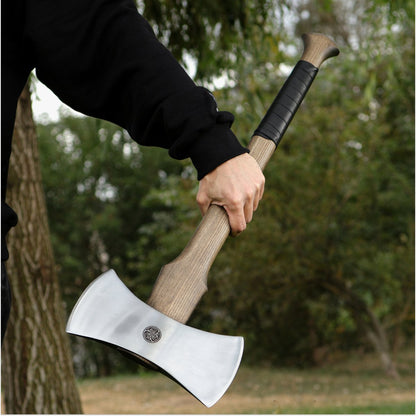 Functional Double Bit Axe “Vargstal” – Hand-Forged Viking Axe