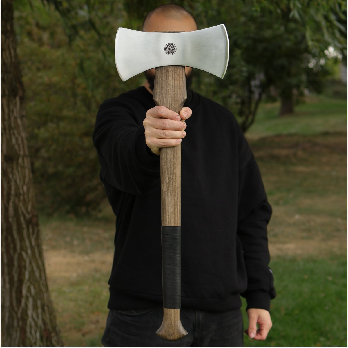 Functional Double Bit Axe “Vargstal” – Hand-Forged Viking Axe