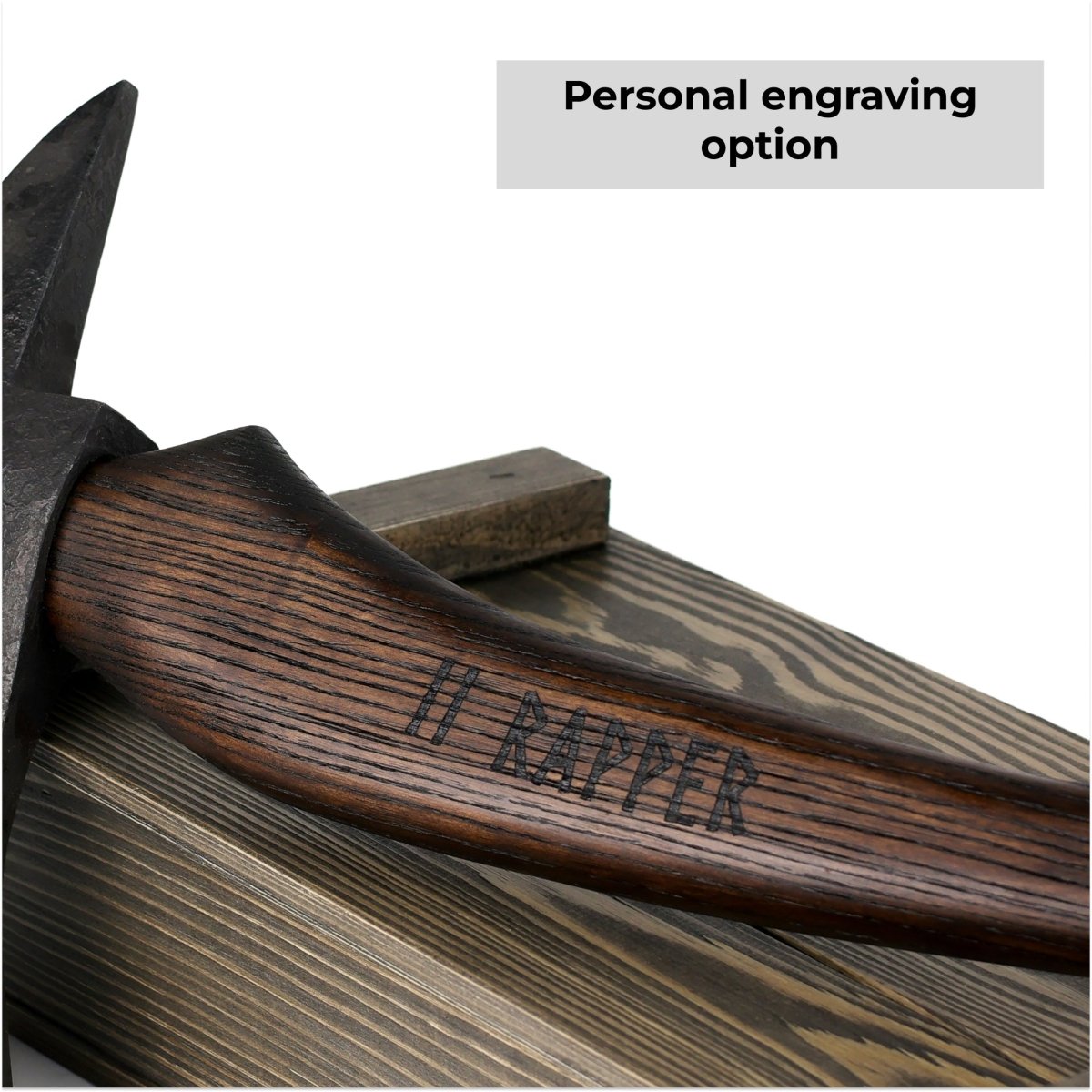 Hand-Forged Fireman’s Axe “American Superhero” with Leather Case