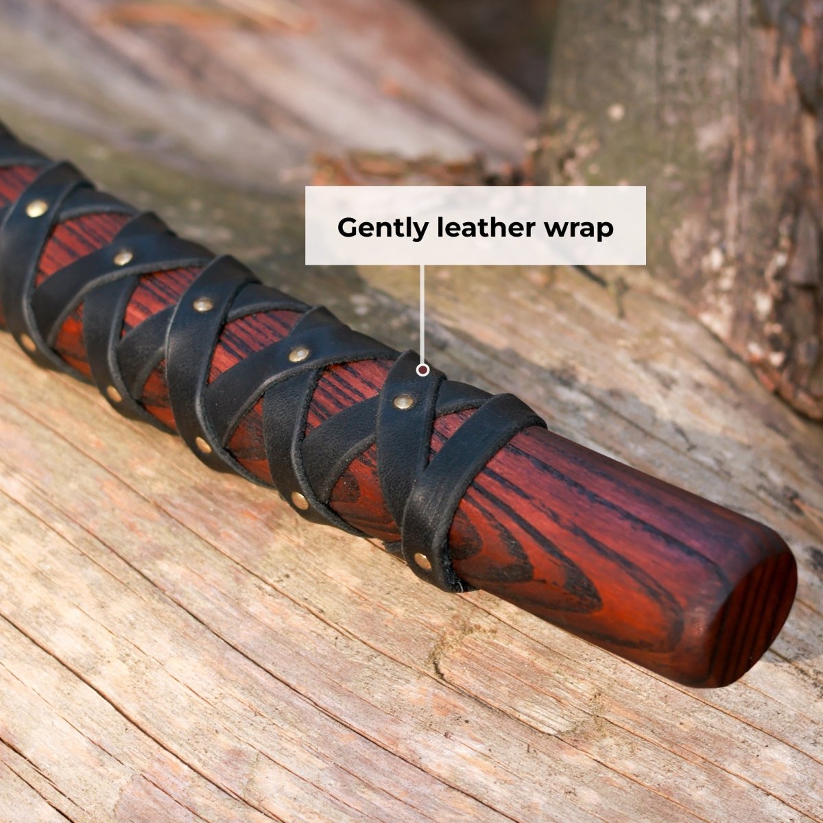 Handmade Norse Axe “Njord” with Gently Leather Wrap