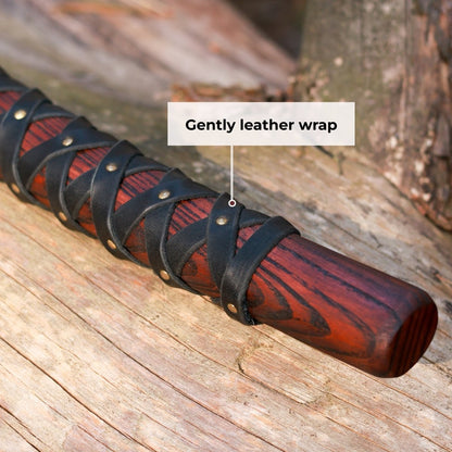 Handmade Norse Axe “Njord” with Gently Leather Wrap