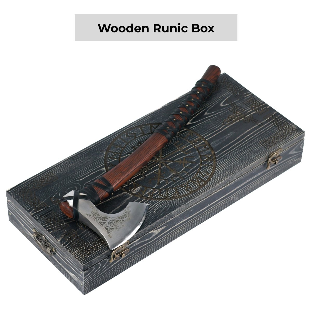 Handmade Norse Axe “Njord” with Gently Leather Wrap