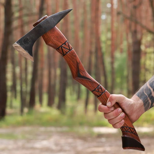 Black Hawk Hand-forged Tomahawk, W108 Camping and Hunting axe