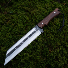 Huntsman Viking-styled seax knife with rosewood handle – view 2