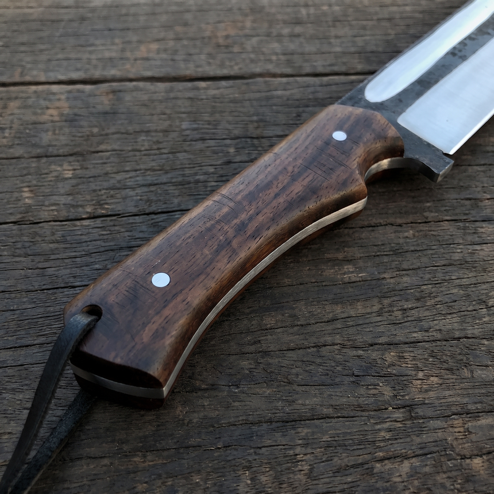 Huntsman Viking-styled seax knife with rosewood handle – view 4