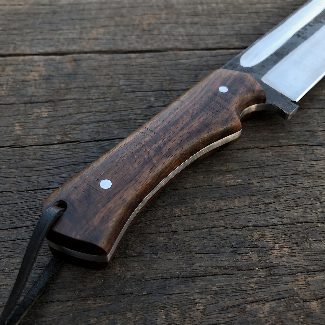 Huntsman Viking-styled seax knife with rosewood handle – view 4