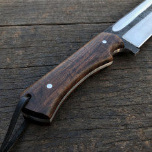 Huntsman Viking-styled seax knife with rosewood handle – view 4