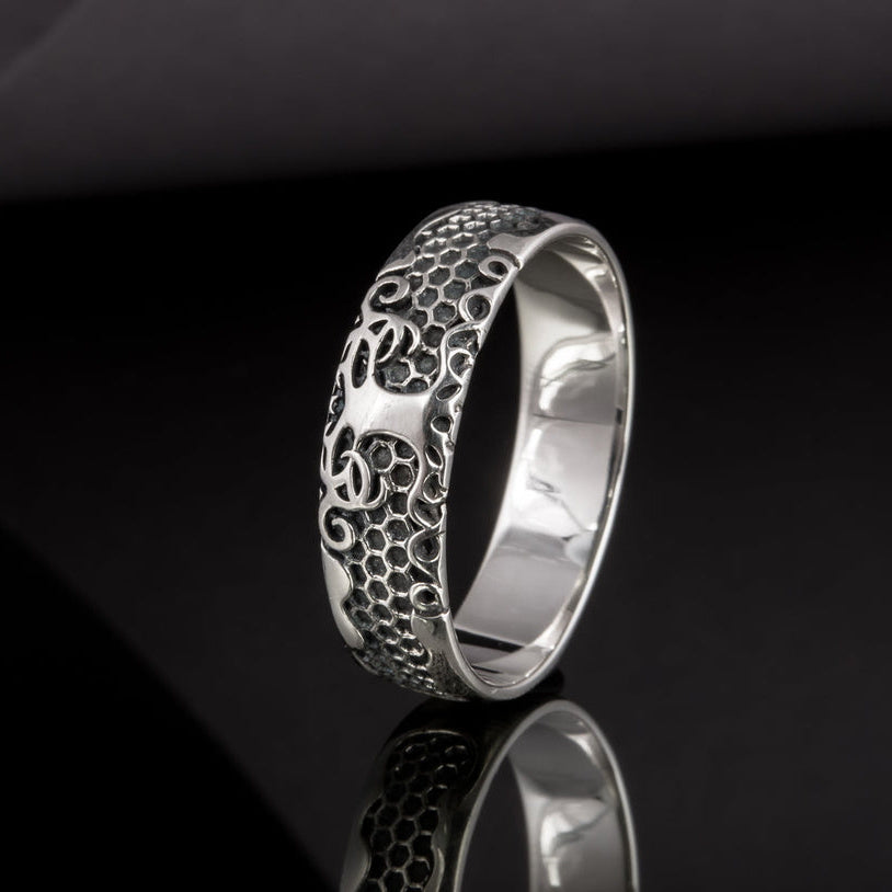 Little Yggdrasil 925 sterling silver Viking ring – view 3