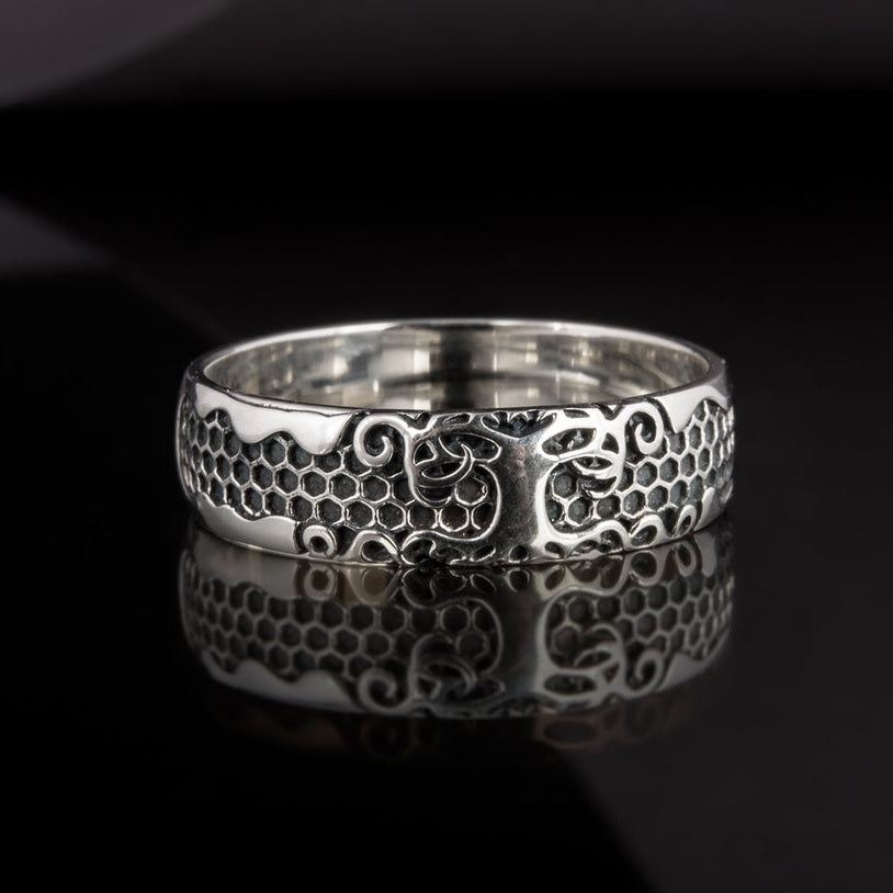 Little Yggdrasil 925 sterling silver Viking ring – view 5
