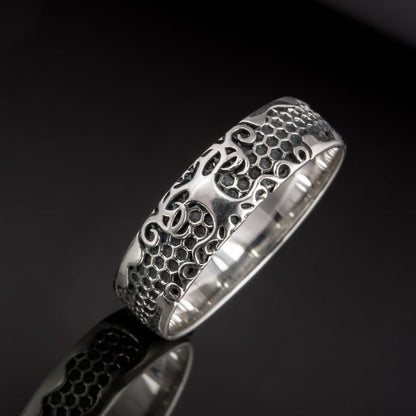 Little Yggdrasil 925 sterling silver Viking ring – view 4