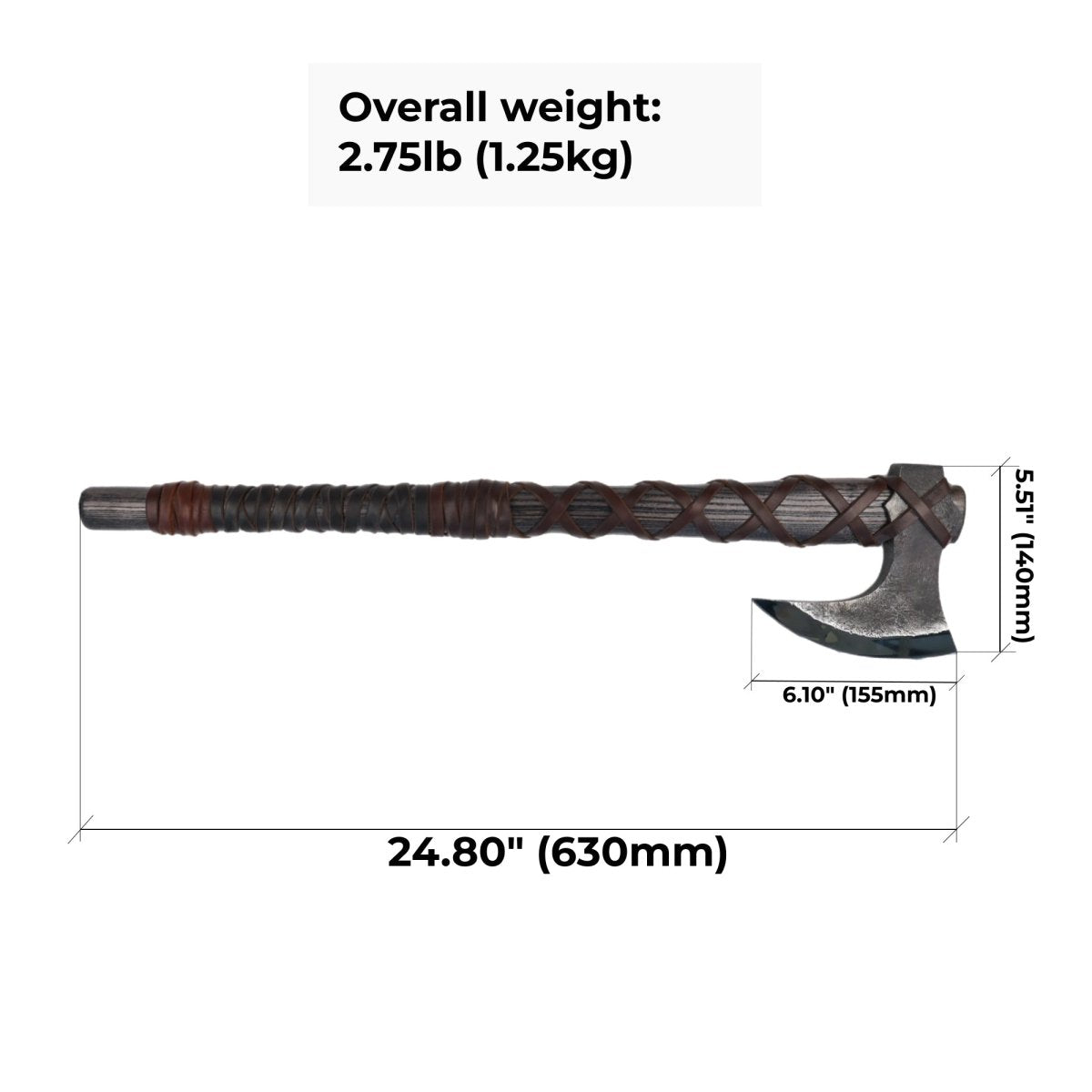 🪓 Viking Axe “Ares” – Nordic Hand-Forged Axe
