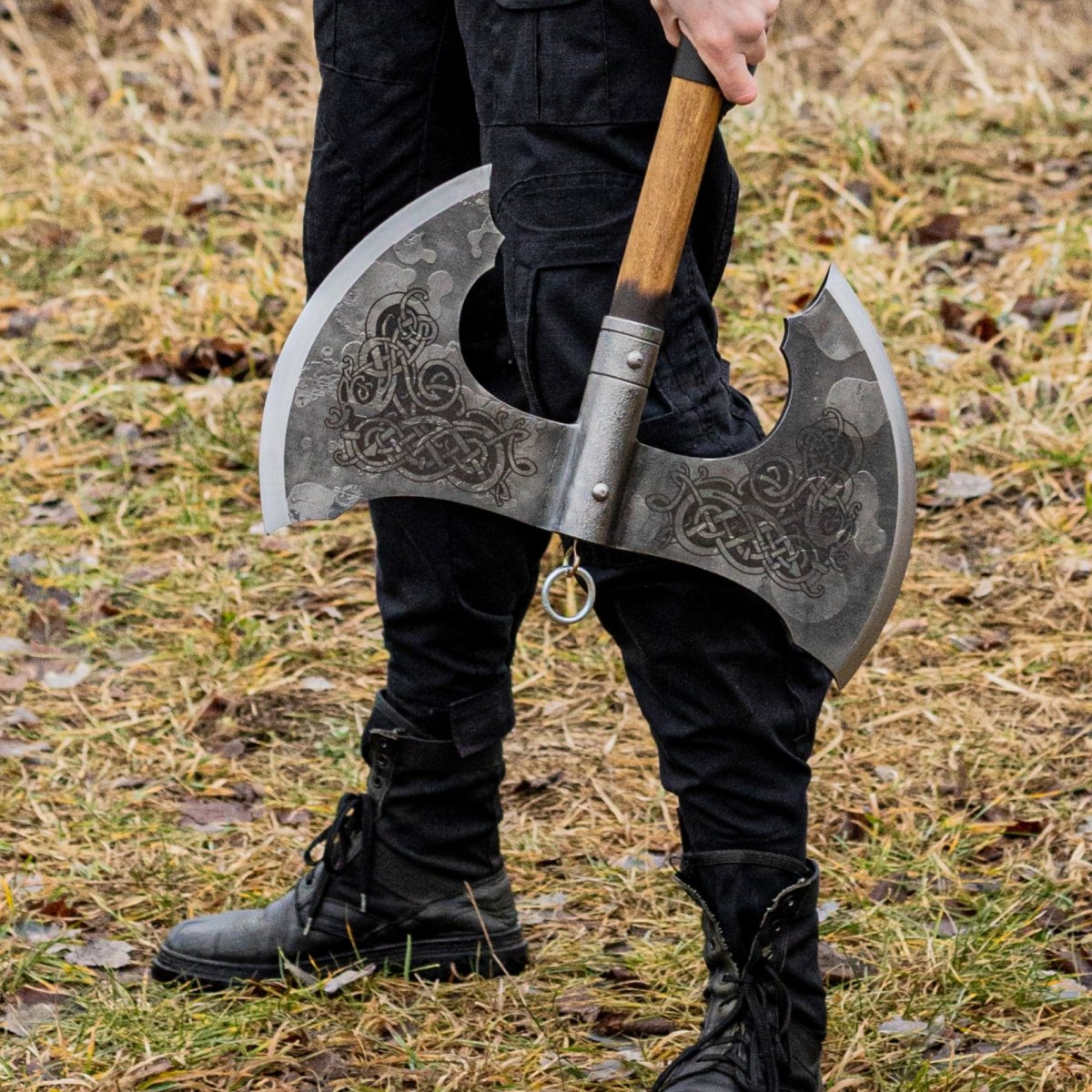 Norse Double-Edged Axe “Jotungard” – Hand-Forged Viking Battle Axe