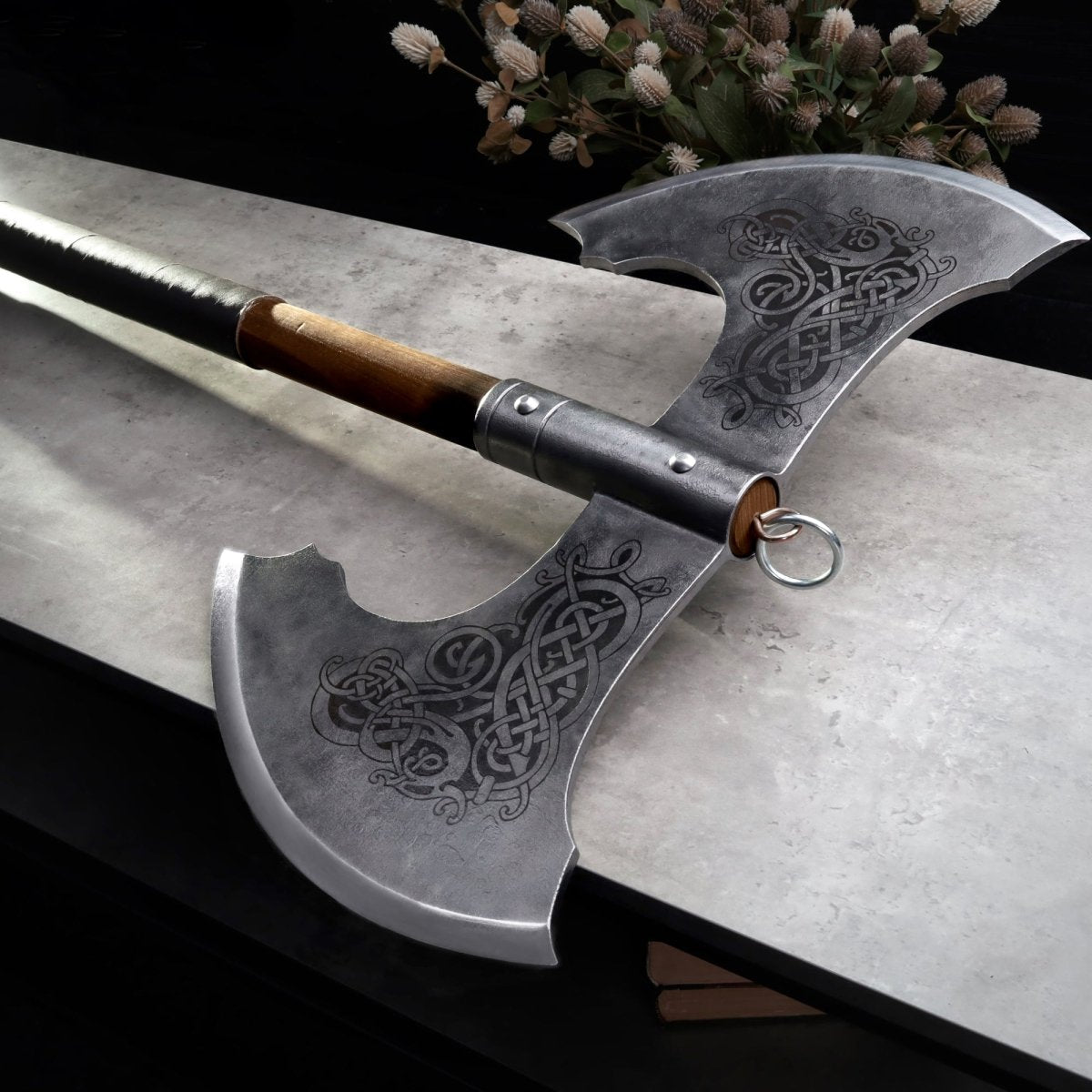 Norse Double-Edged Axe “Jotungard” – Hand-Forged Viking Battle Axe