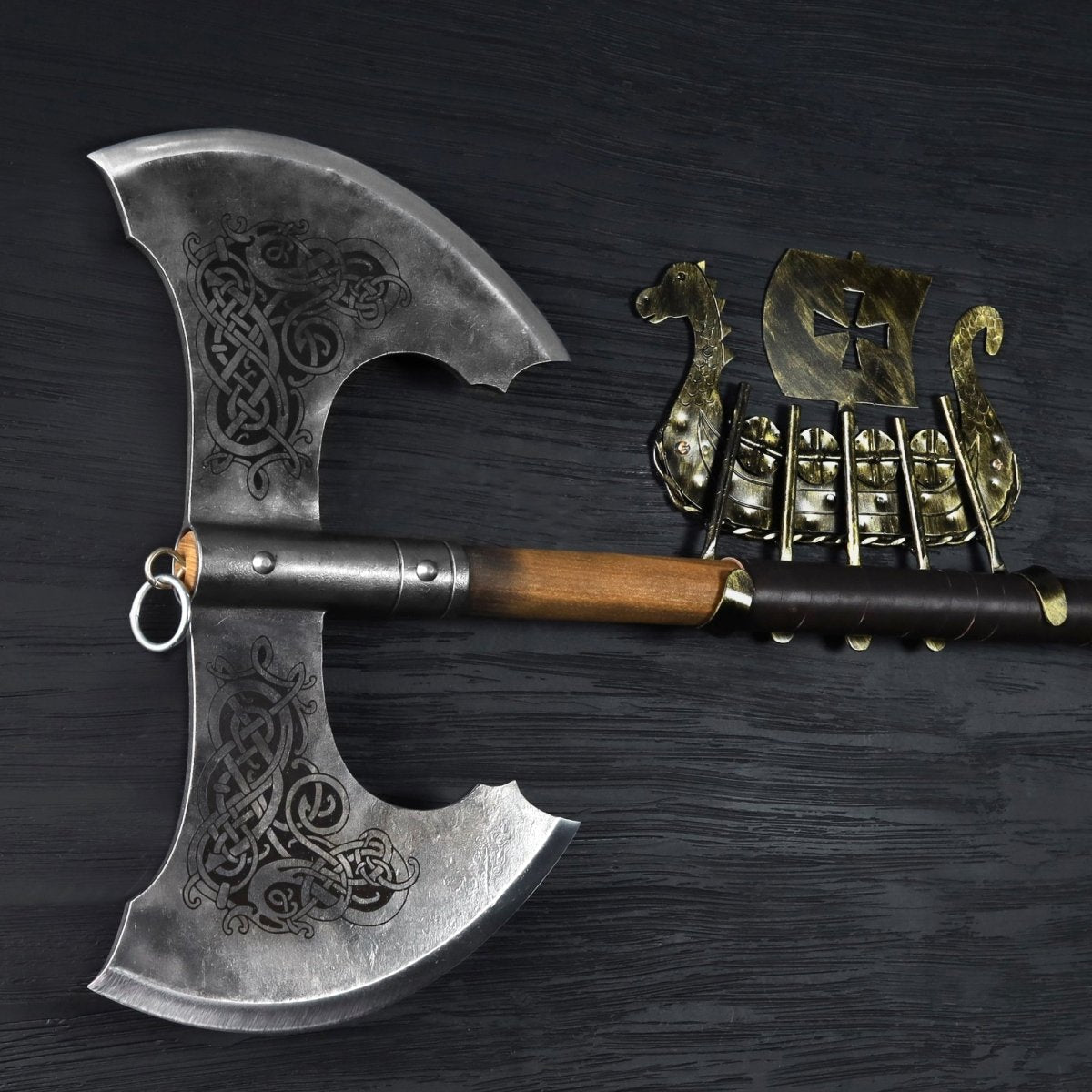 Norse Double-Edged Axe “Jotungard” – Hand-Forged Viking Battle Axe