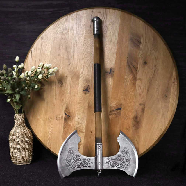 Jotungard Double-Edged Viking axe, Giant Norse display axe