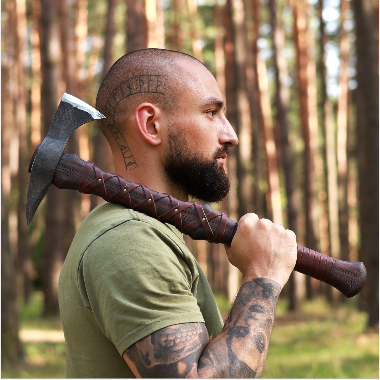 Hand-Forged “Gurons” Spike Tomahawk – Throwing Axe