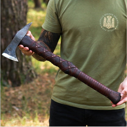 Hand-Forged “Gurons” Spike Tomahawk – Throwing Axe