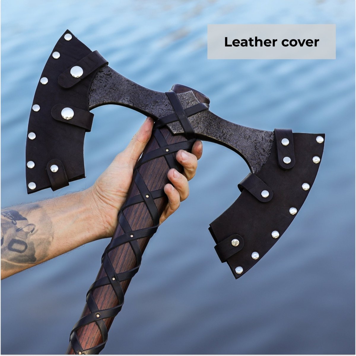 Viking Double-Edged Axe “Havamal” – Hand-Forged Nordic Battle Axe
