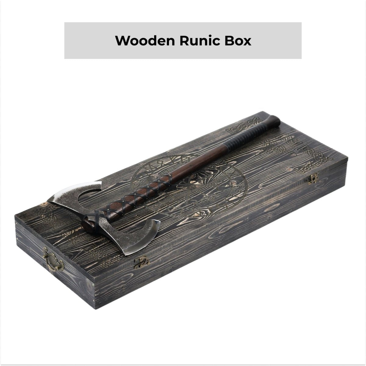 Viking Double-Edged Axe “Havamal” – Hand-Forged Nordic Battle Axe