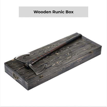Viking Double-Edged Axe “Havamal” – Hand-Forged Nordic Battle Axe