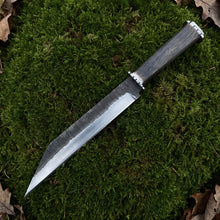 Viking-styled seax knife with 12 inch forge-finished blade – view 2