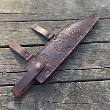 Viking-styled seax knife with 12 inch forge-finished blade – view 5