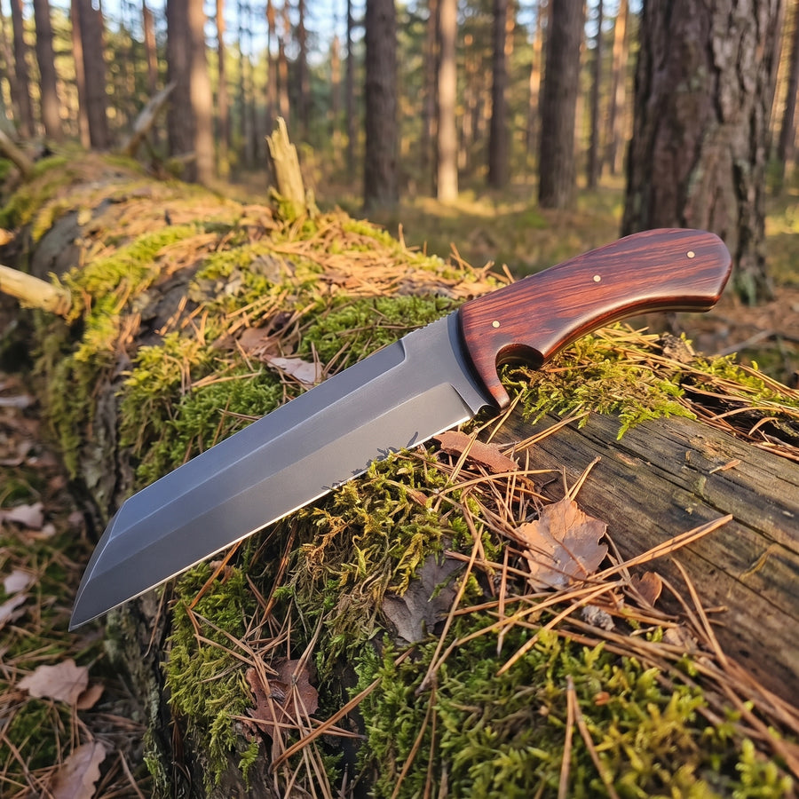Viking-styled seax knife with rosewood handle – view 6