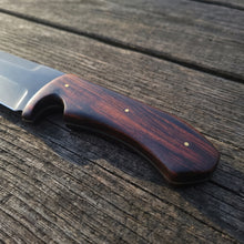 Viking-styled seax knife with rosewood handle – view 4