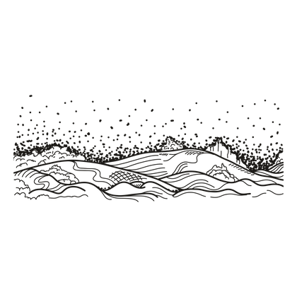 Folkvangr line drawing, free to use with credit under CC BY 4.0