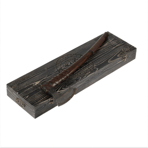 Runic wooden gift box for Ragnar Lodbrok axe