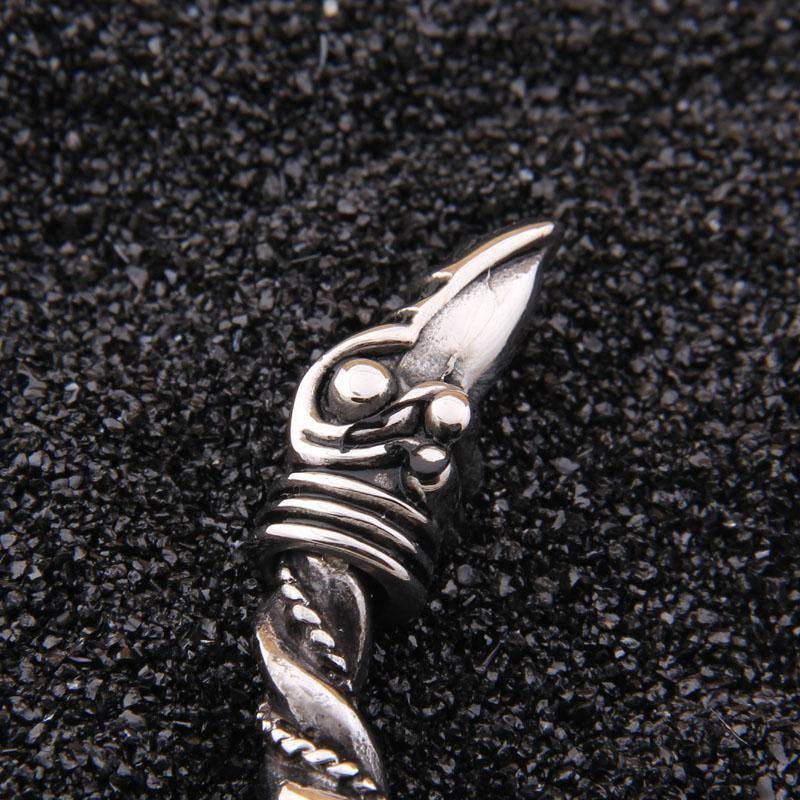 316L Stainless Steel Raven Bangle Bracelet - VikingsBrand