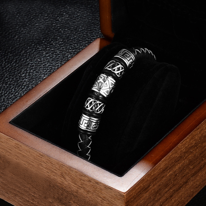 Viking Beads Genuine Leather Bracelet - VikingsBrand